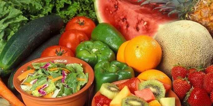 میوه ها و سبزیجات برای نقرس