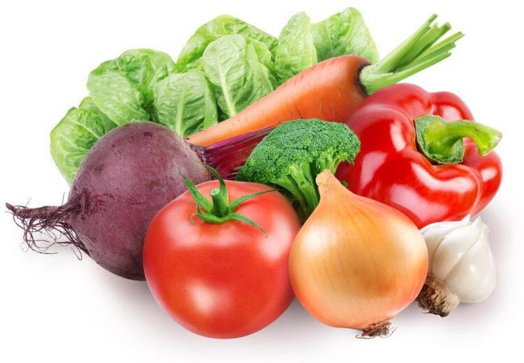 سبزیجات برای منوی روز دوم رژیم 6 گلبرگ