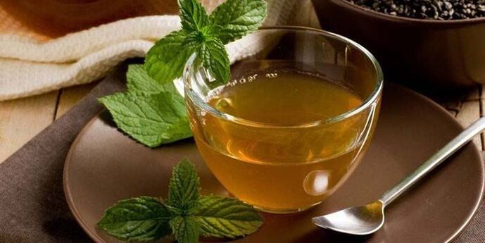 چای سبز با نعنا برای کاهش وزن